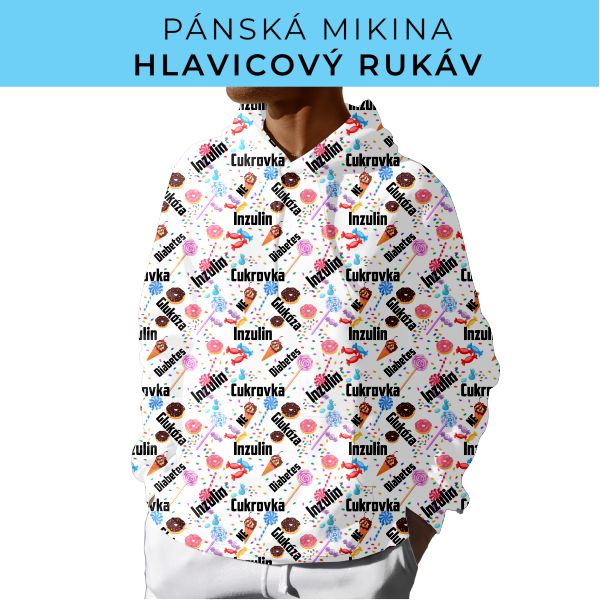 PÁNSKÝ střih - mikina s kapucí