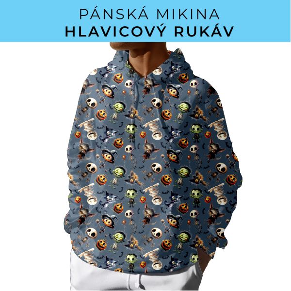 PÁNSKÝ střih - mikina s kapucí