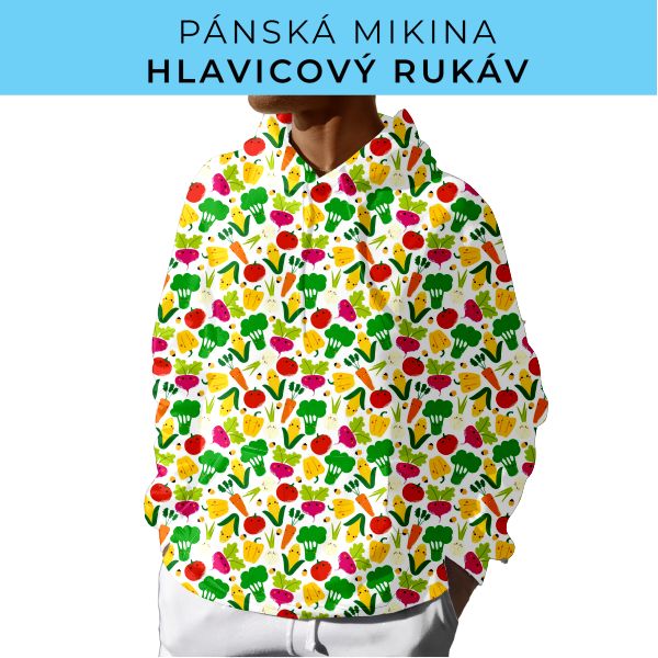 PÁNSKÝ střih - mikina s kapucí