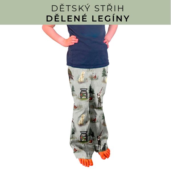 Dětský střih - Dělené legíny