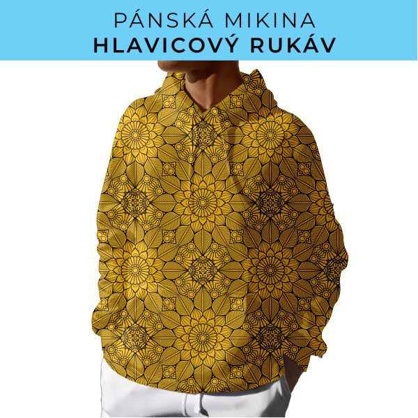 PÁNSKÝ střih - mikina s kapucí