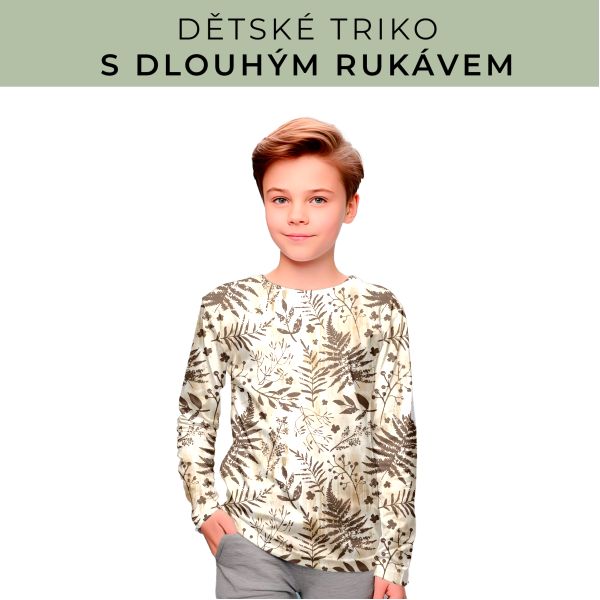 DĚTSKÝ střih - triko dlouhý rukáv
