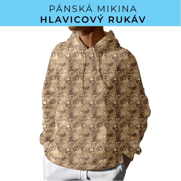PÁNSKÝ střih - mikina s kapucí