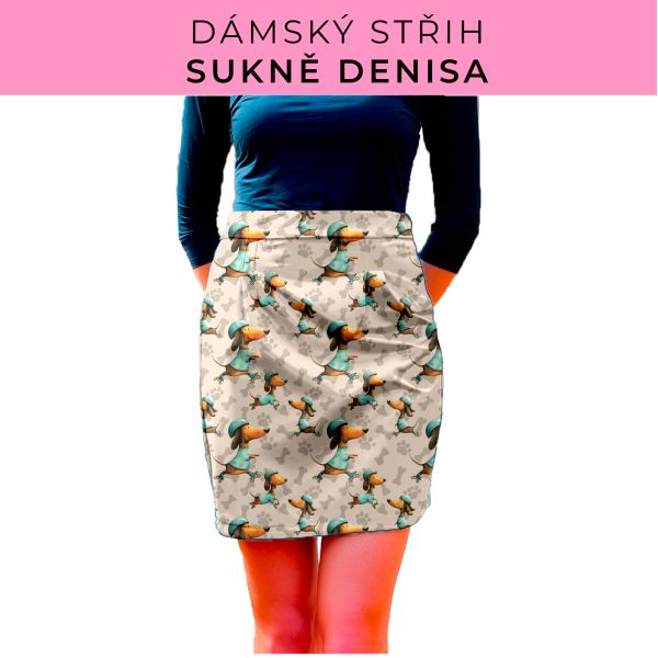 Dámský střih - Dámská sukně Denisa