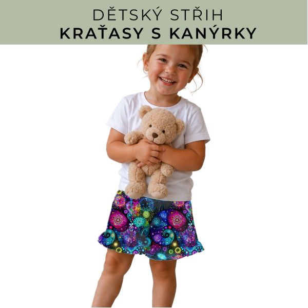 Dětský střih - Kraťásky s kanýrkem