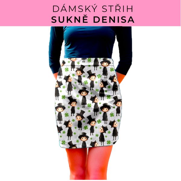 Dámský střih - Dámská sukně Denisa