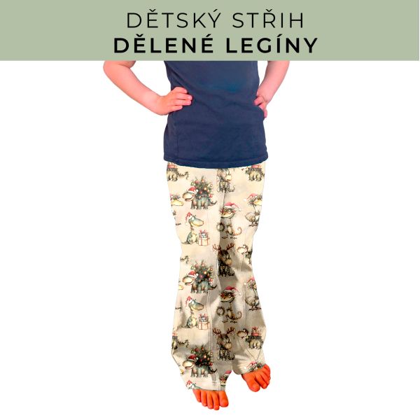 Dětský střih - Dělené legíny