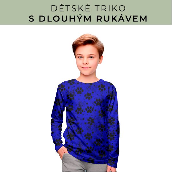 DĚTSKÝ střih - triko dlouhý rukáv