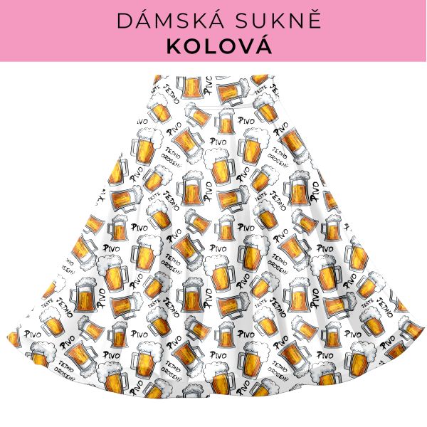 DÁMSKÝ střih - Kolová sukně