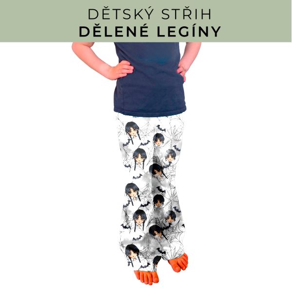 Dětský střih - Dělené legíny
