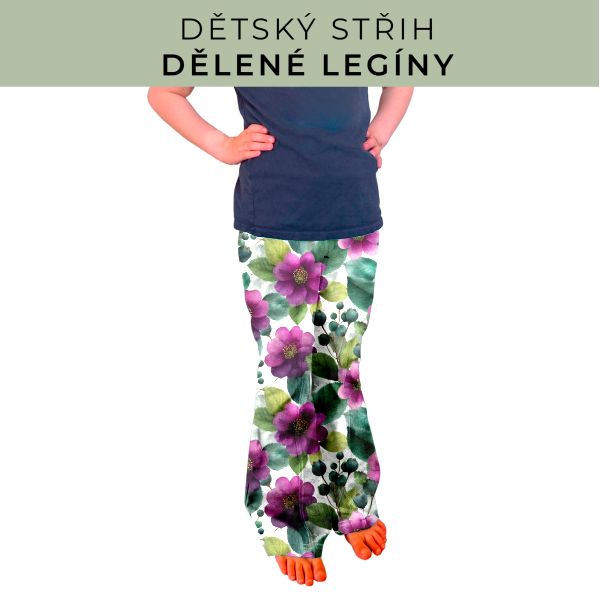 Dětský střih - Dělené legíny