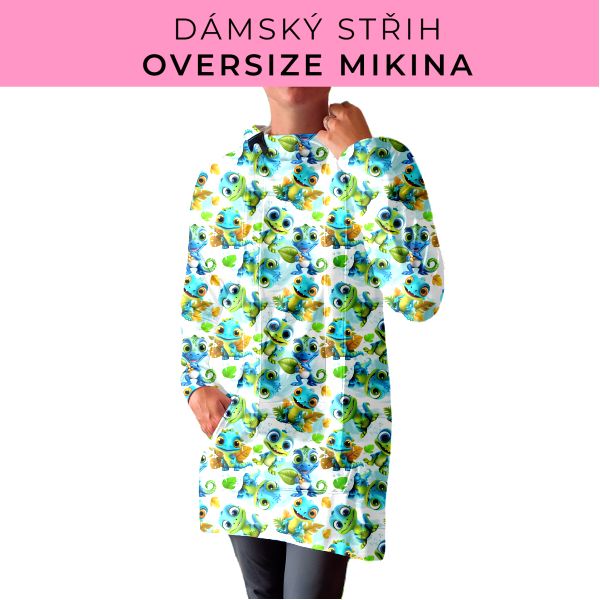DÁMSKÝ střih - Oversize mikina