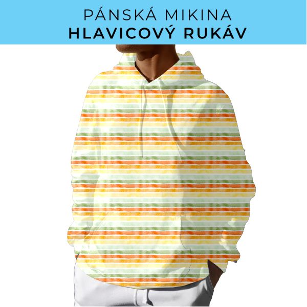 PÁNSKÝ střih - mikina s kapucí