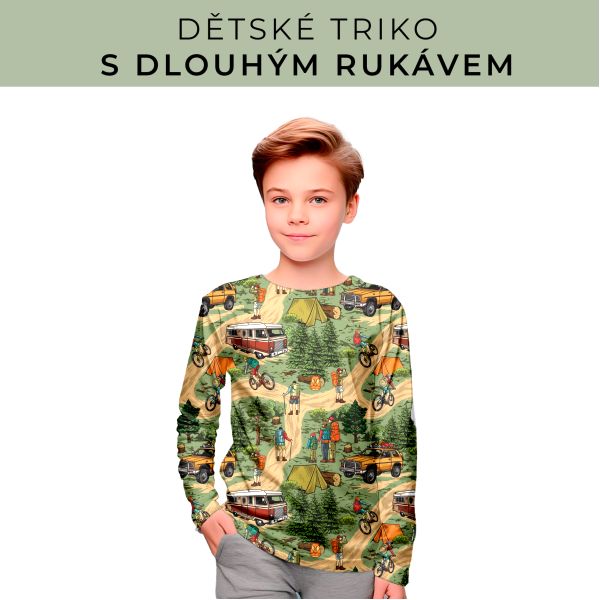 DĚTSKÝ střih - triko dlouhý rukáv