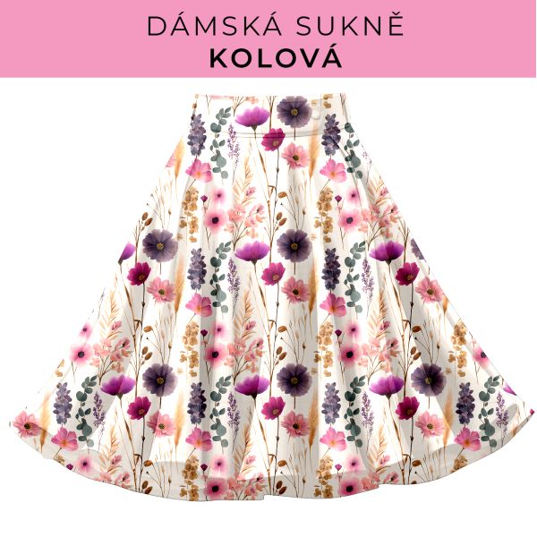 DÁMSKÝ střih - Kolová sukně