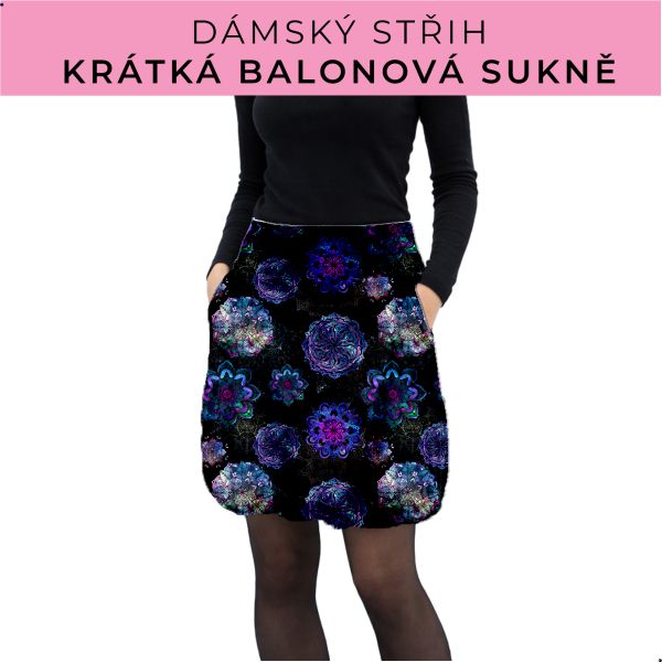 Dámský střih - balonová krátká sukně