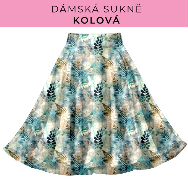 DÁMSKÝ střih - Kolová sukně