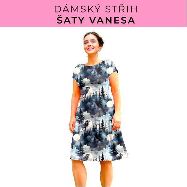 Dámský střih šaty Vanesa