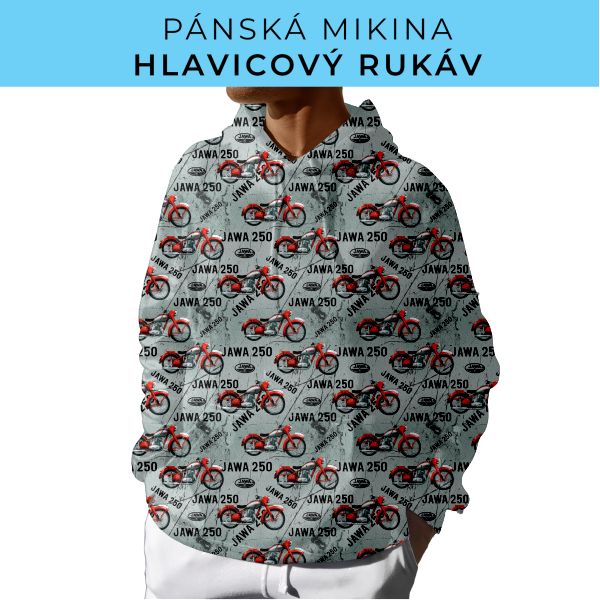 PÁNSKÝ střih - mikina s kapucí