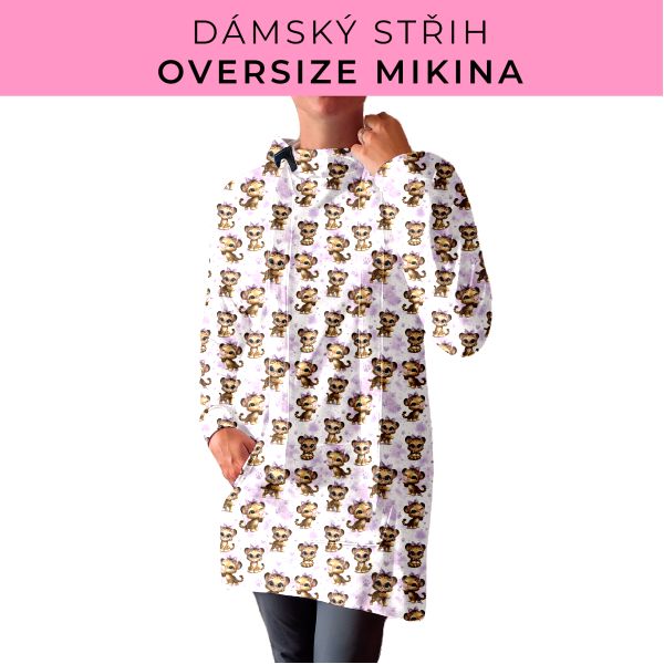 DÁMSKÝ střih - Oversize mikina