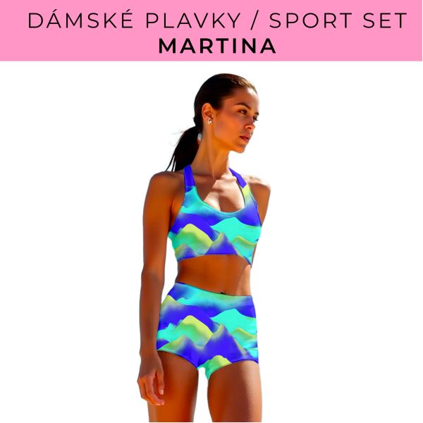 Dámský střih - plavky / sportovní set Martina