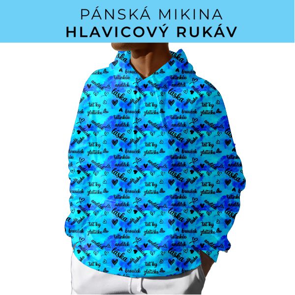 PÁNSKÝ střih - mikina s kapucí