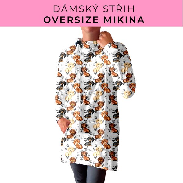 DÁMSKÝ střih - Oversize mikina