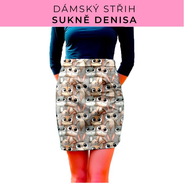 Dámský střih - Dámská sukně Denisa