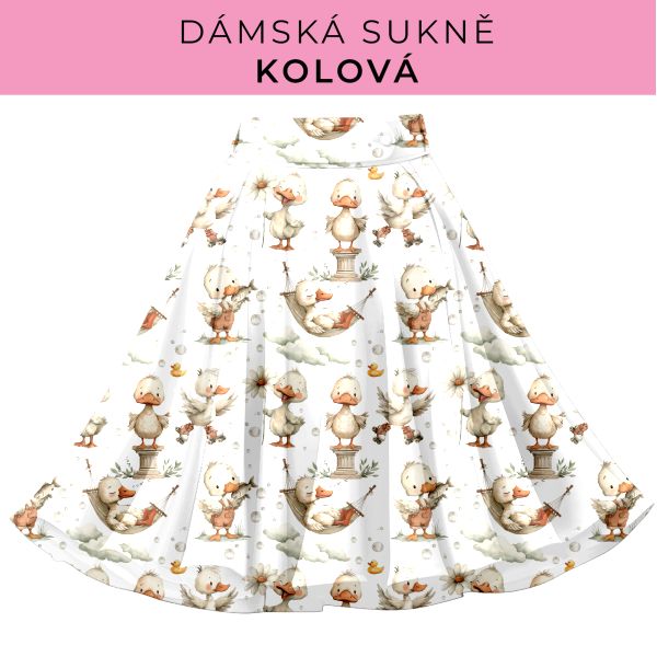 DÁMSKÝ střih - Kolová sukně