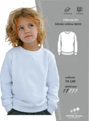 Elektronický střih - DĚTSKÁ MIKINA BASIC