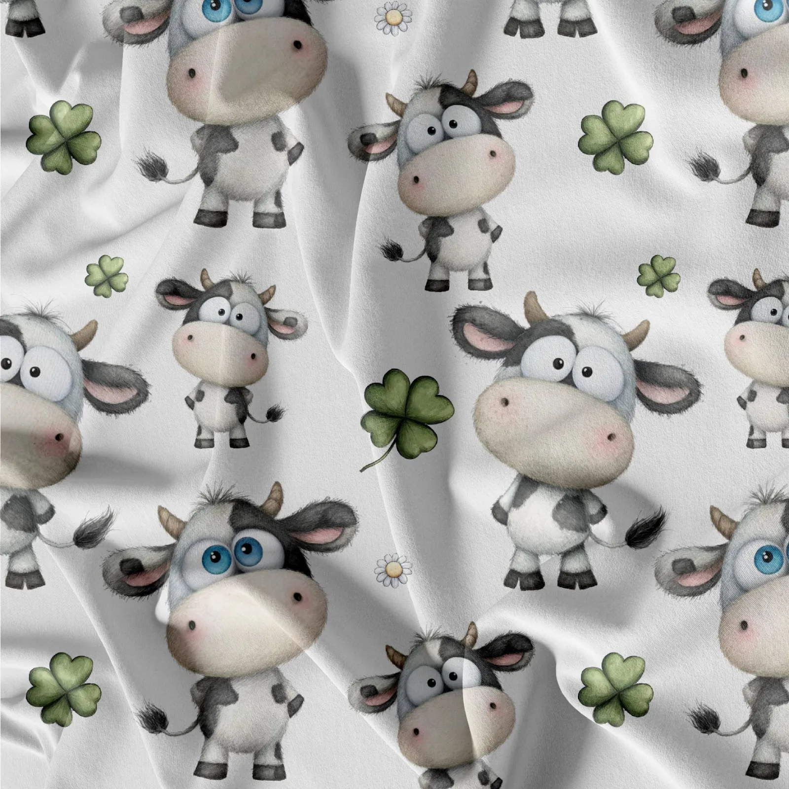 Úplet, teplákovina nebo třeba softshell kravičky- vzor k tisku mavaga design