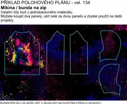 Traktor - Dětský panel na šití mikiny, bundy, trika, legín mavaga design