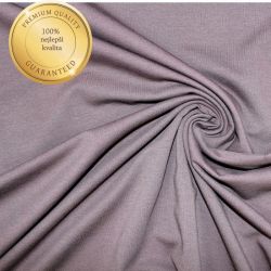 Teplákovina ČOKOLÁDOVÁ – kvalitní pružná bavlněná látka 95 % bavlna / 5 % elastan na mikiny, tepláky a dětské oblečení