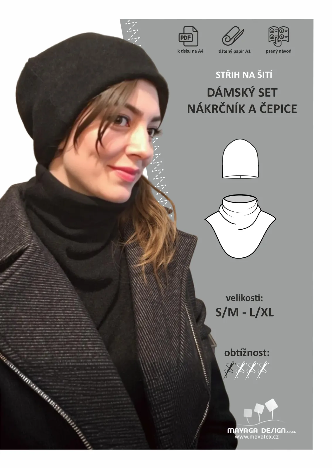 elegantní nákrčník do kabátu
