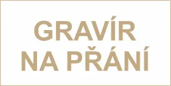 Gravírovaný štítek koženkový na přání