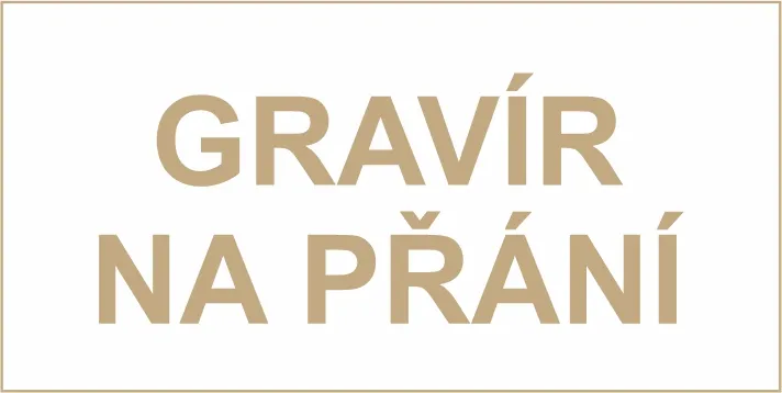 Gravírovaný štítek koženkový na přání