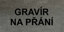 Gravírovaný štítek koženkový na přání