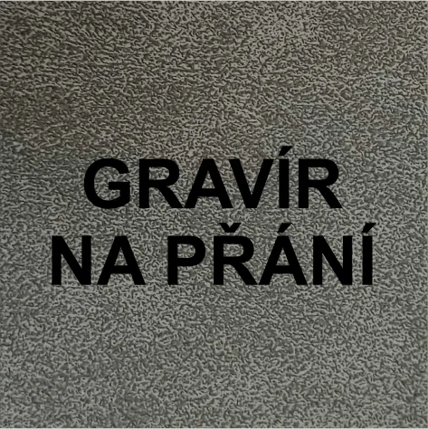 Gravírovaný štítek koženkový na přání - tmavý Mavatex