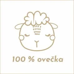 koženkový štítek - OVEČKA- světlý vyrobeno v EU