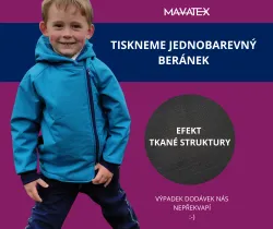 Žíhaná jednobarevka digitisk - ČERNÁ - černý softshell s beránkem a další... mavaga design černý softshell s beránkem