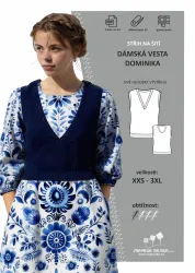 Elektronický střih - Dámská vesta Dominika
