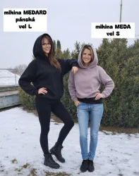 Papírový střih na dámskou mikinu s netopýřím rukávem Meda Mavatex