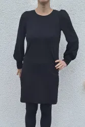 Střih na pohodlné a elegantní dámské šaty s nabíranými rukávy Žaneta Mavatex