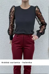 Střih na pohodlné a elegantní dámské šaty s nabíranými rukávy Žaneta Mavatex