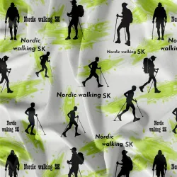 Nordic walking SK úplet  | Bela- polyesterový úplet, Torino -úplet funkční, MILKY -úplet funkční, FERRA -úplet, Lycra, PUSH UP LYCRA/ plavkovina, Garzato- počesaný funkční úplet, Termo lycra počesaná, DOLOMITY -počesaný 250 gsm, Softshell zimní 320 gsm, Softshell LETNÍ NEPRUŽNÝ, Softshell ZIMNÍ PRUŽNÝ 220 gsm, Softshell letní pružný 220gsm, Softshell jarní 285 gsm, Softshell BERÁNEK, Kočárkovina, Micropeach -tkanina 100 % pes, BAVLNĚNÝ SATÉN, Silver pružné plátno, BAVLNĚNÝ úplet LORA 180, Bavlněná teplákovina LORA 250 gsm, BAVLNĚNÝ úplet MIRA 230, SILKY, Venezie úplet, Satén úpletový Valentino  PES+el., Microplyš pružný