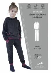 Papírový střih - Dětská tepláková souprava 