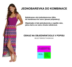 Vzor k tisku na úplet, softshel, teplákovinu a další ... CHEVRON etno tmavá fuksie mavaga design