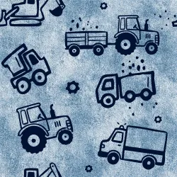 SAM2525E (Traktůrky na světle modré jeans- materiálové varianty     )