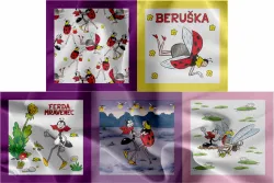 Panel na dětské kapesníčky - Ferda a Beruška - MUŠELÍN - 5 kapesníčků