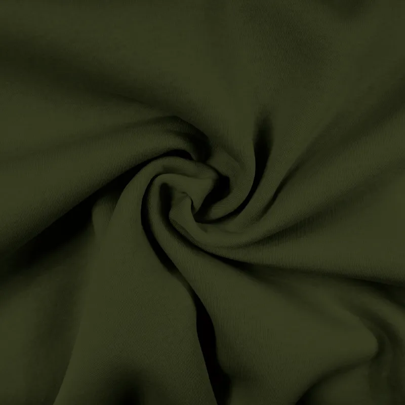 teplákovina počesaná khaki, army, zelená